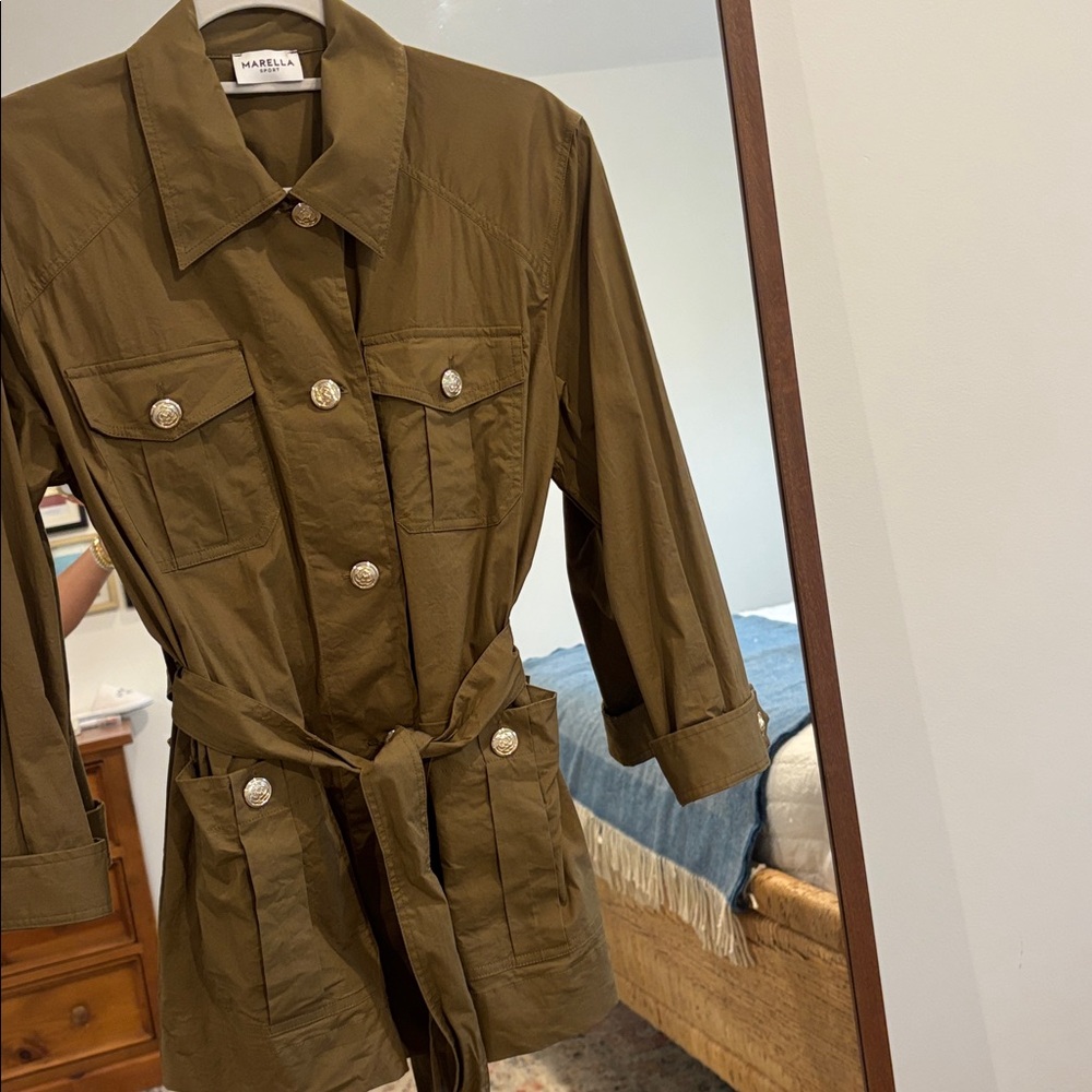Marella Sport Khaki Belted Jacket